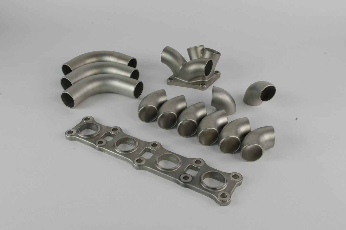 HypEx Stock-Frame EVO X / 4B11 DIY Exhaust Manifold Kit - 347ss