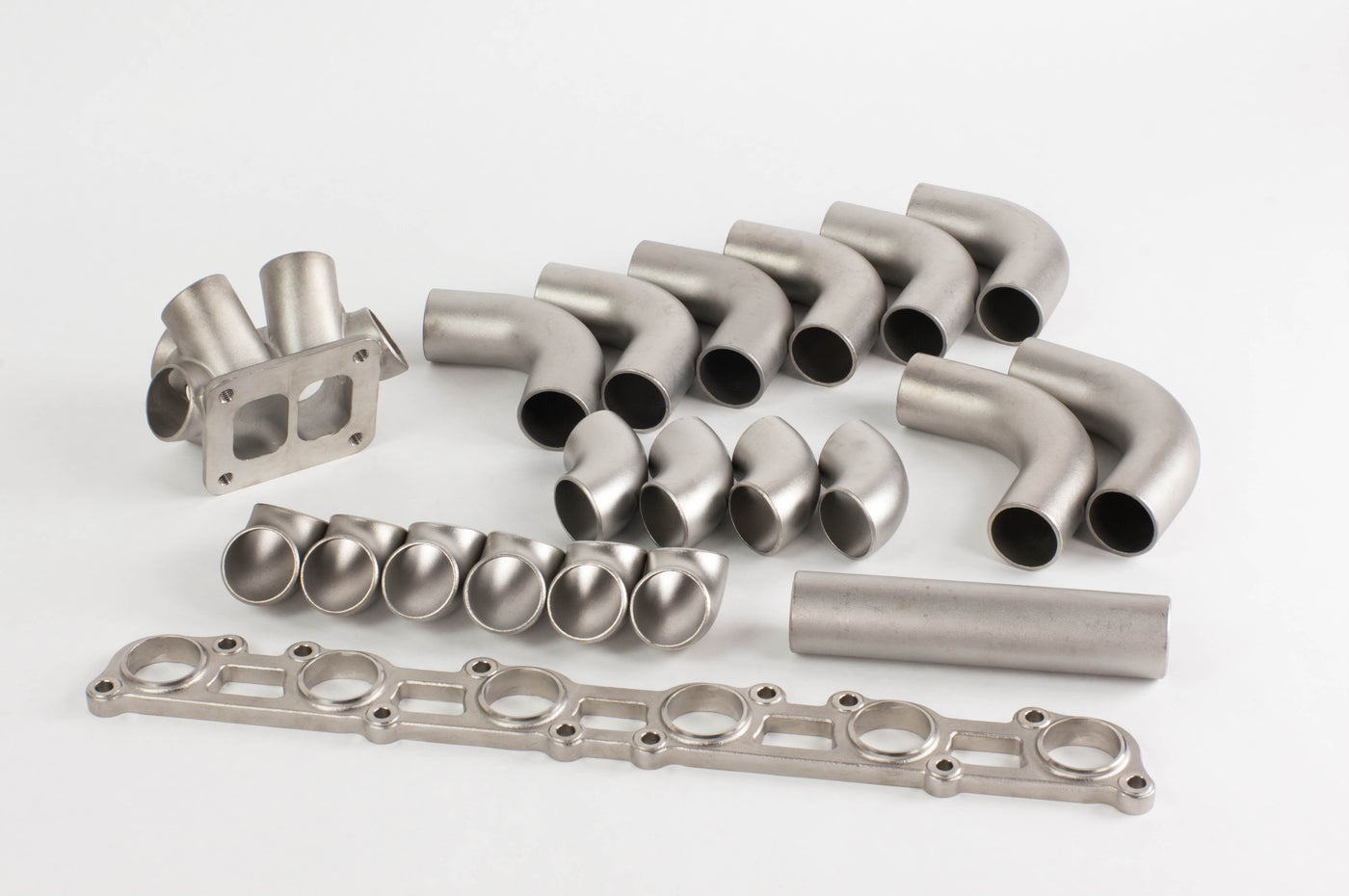 HypEx RB26 T4 Twin-Scroll DIY Exhaust Manifold Kit - 347ss