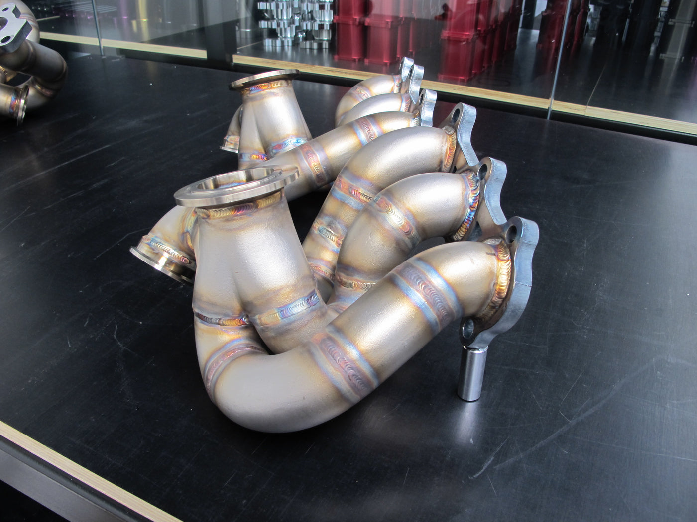HypEx 2JZ Twin V-Band High Mount Exhaust Manifolds